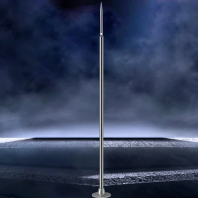 Stainless steel lightning rod